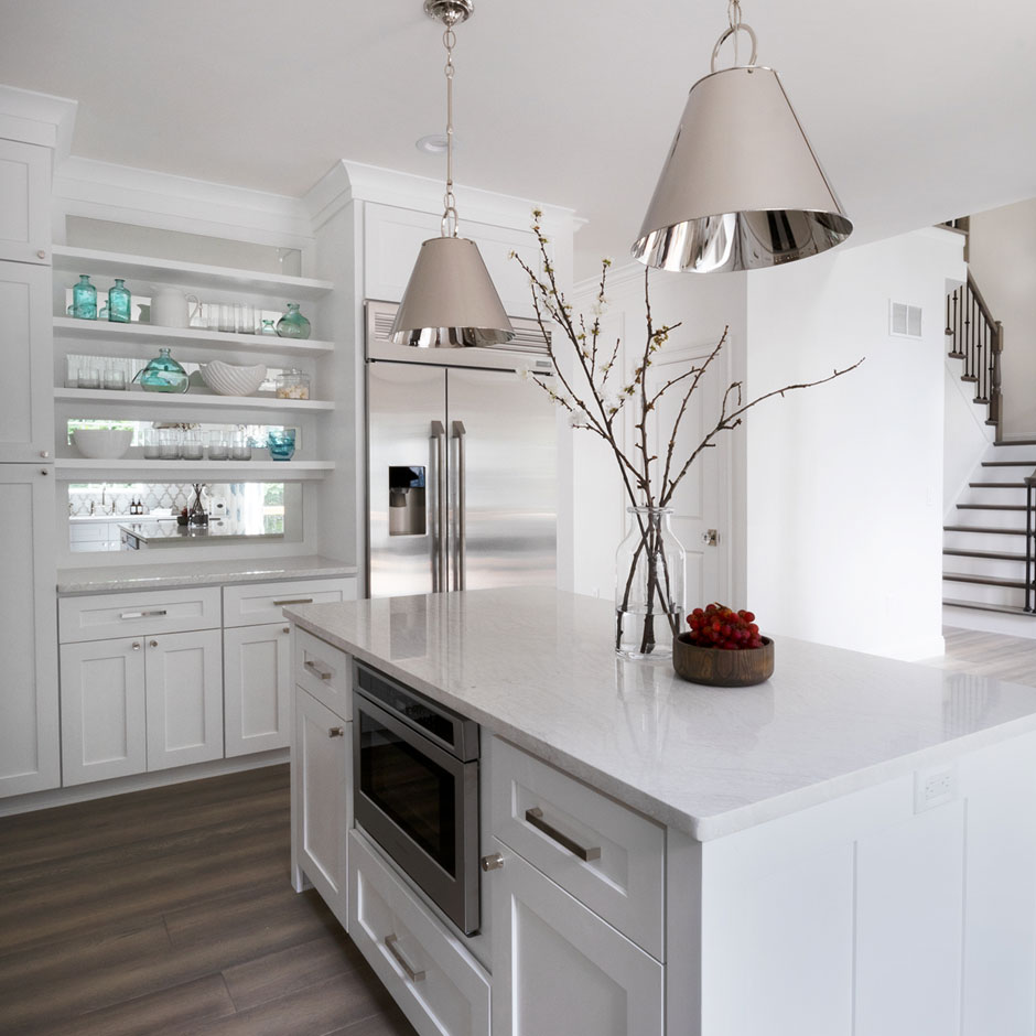 Creative Partner Kate Rumson Design &mdash; kitchen with island and decor